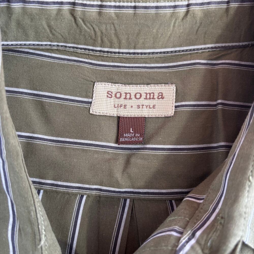 Mens Short Sleeve Button Front Shirt - Picture 6 of 7